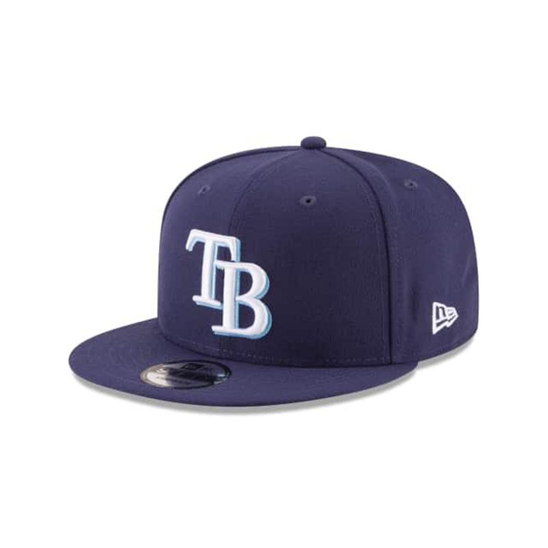 MLB Tampa Bay Rays Team Color Basic 9Fifty Snapback (CPQ8551) - Blue New Era Caps